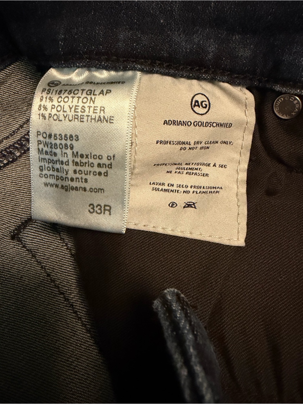 3 pairs AG Mari high rise straight jeans bundle - Picture 11 of 11